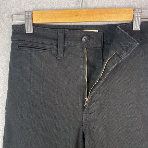 Madewell Womens 24 Petite Black Emmett Wide Leg Crop Pant - Picture 4 of 10